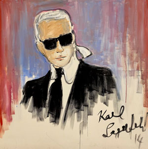 Record du monde pour une œuvre graphique de Karl Lagerfeld